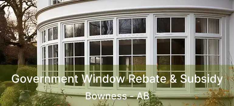  Government Window Rebate & Subsidy Bowness - AB