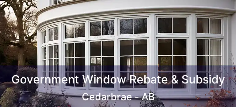  Government Window Rebate & Subsidy Cedarbrae - AB