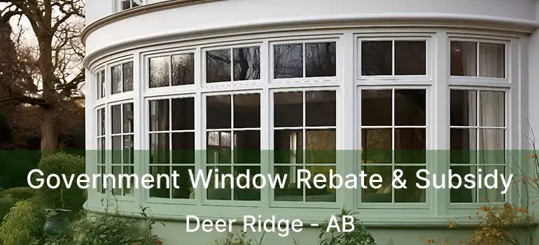  Government Window Rebate & Subsidy Deer Ridge - AB