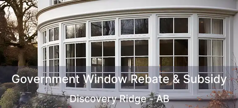  Government Window Rebate & Subsidy Discovery Ridge - AB