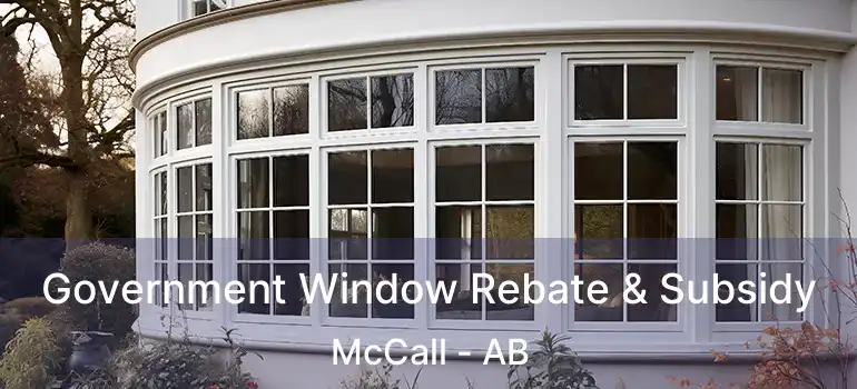  Government Window Rebate & Subsidy McCall - AB
