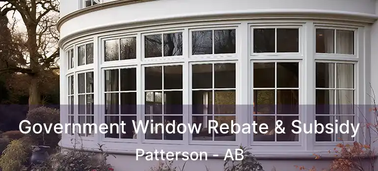  Government Window Rebate & Subsidy Patterson - AB