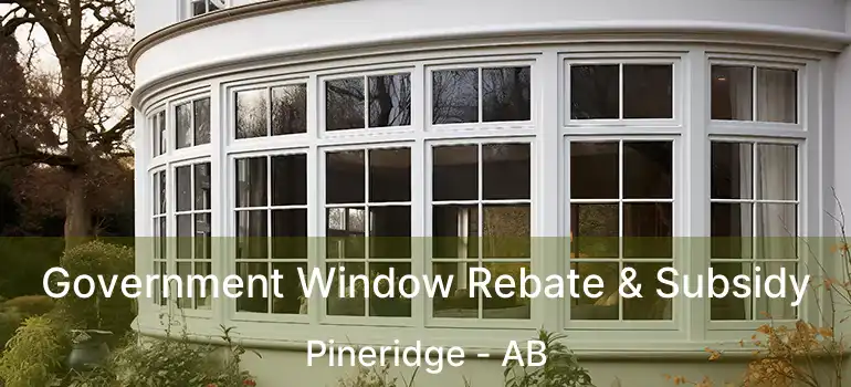  Government Window Rebate & Subsidy Pineridge - AB
