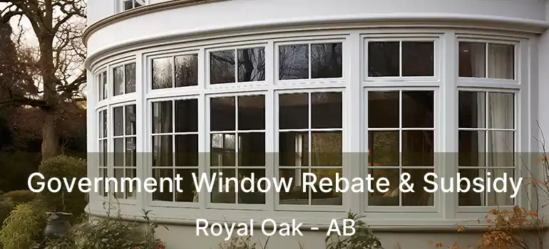  Government Window Rebate & Subsidy Royal Oak - AB