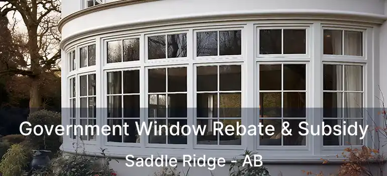  Government Window Rebate & Subsidy Saddle Ridge - AB