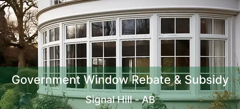  Government Window Rebate & Subsidy Signal Hill - AB