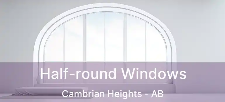  Half-round Windows Cambrian Heights - AB