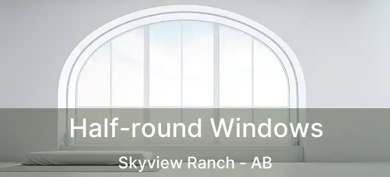  Half-round Windows Skyview Ranch - AB