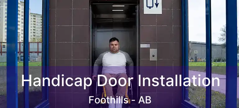  Handicap Door Installation Foothills - AB