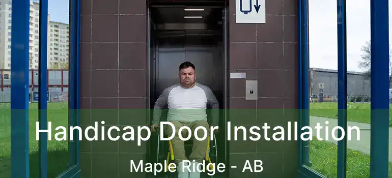  Handicap Door Installation Maple Ridge - AB