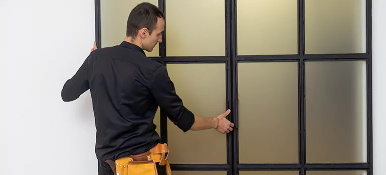 Patio French door installation in Calgary, AB