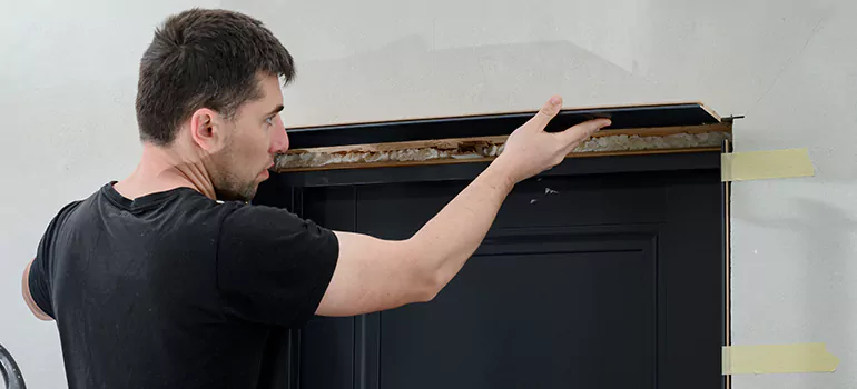 Wood Door Hole Repair in Calgary, AB