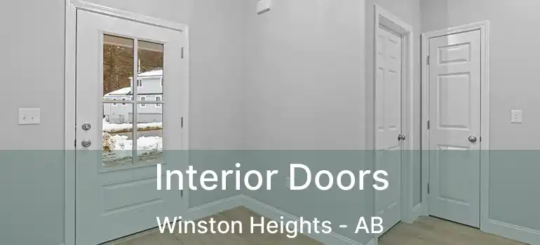  Interior Doors Winston Heights - AB