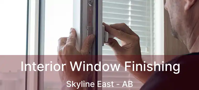  Interior Window Finishing Skyline East - AB