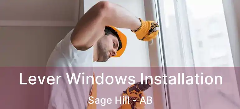  Lever Windows Installation Sage Hill - AB