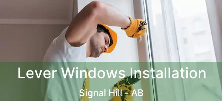  Lever Windows Installation Signal Hill - AB