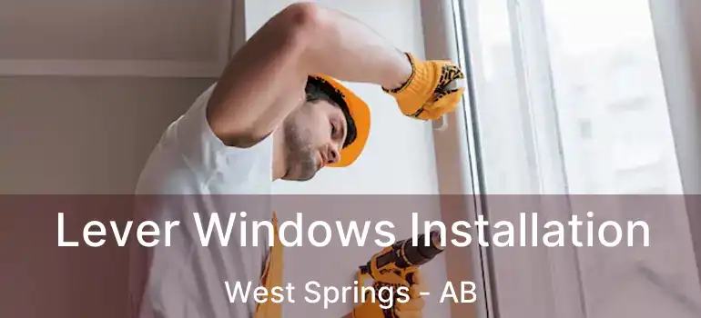  Lever Windows Installation West Springs - AB