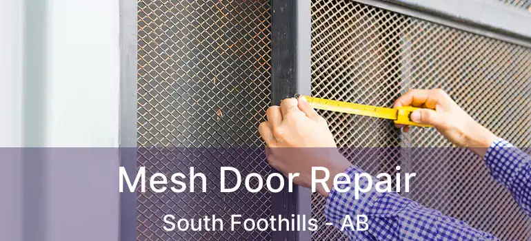  Mesh Door Repair South Foothills - AB
