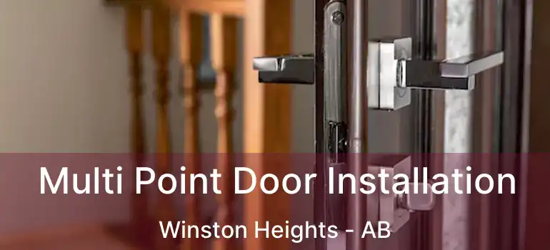  Multi Point Door Installation Winston Heights - AB