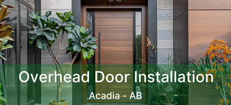  Overhead Door Installation Acadia - AB