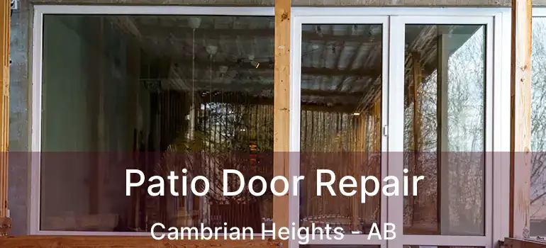  Patio Door Repair Cambrian Heights - AB