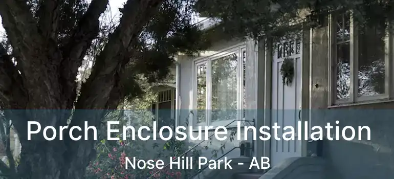  Porch Enclosure Installation Nose Hill Park - AB