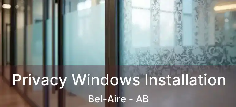  Privacy Windows Installation Bel-Aire - AB