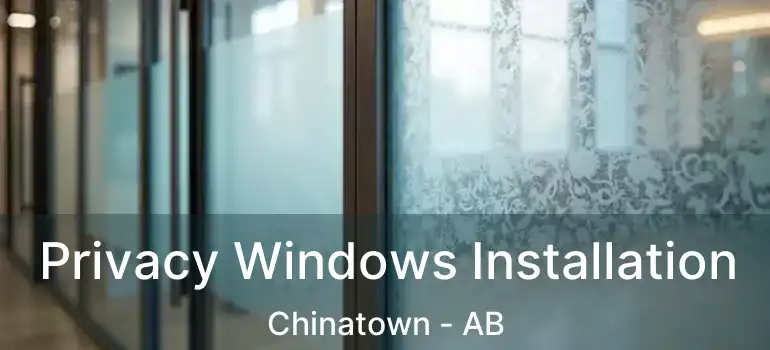  Privacy Windows Installation Chinatown - AB