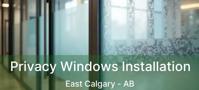  Privacy Windows Installation East Calgary - AB