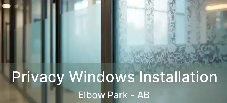  Privacy Windows Installation Elbow Park - AB