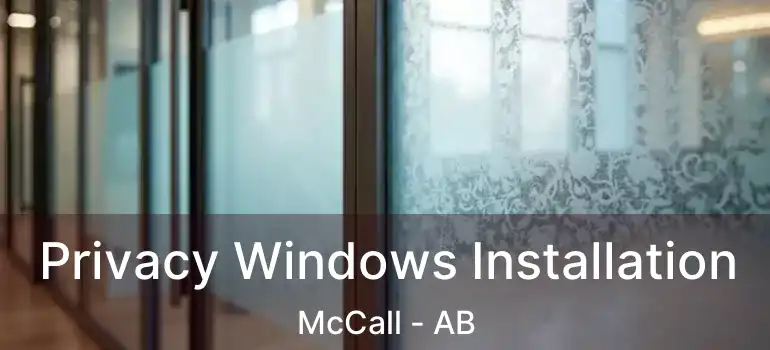  Privacy Windows Installation McCall - AB