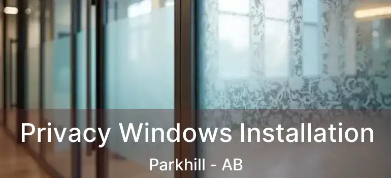  Privacy Windows Installation Parkhill - AB