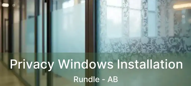  Privacy Windows Installation Rundle - AB