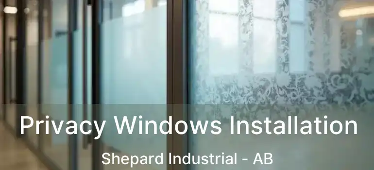  Privacy Windows Installation Shepard Industrial - AB