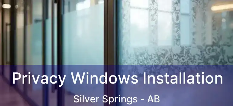  Privacy Windows Installation Silver Springs - AB