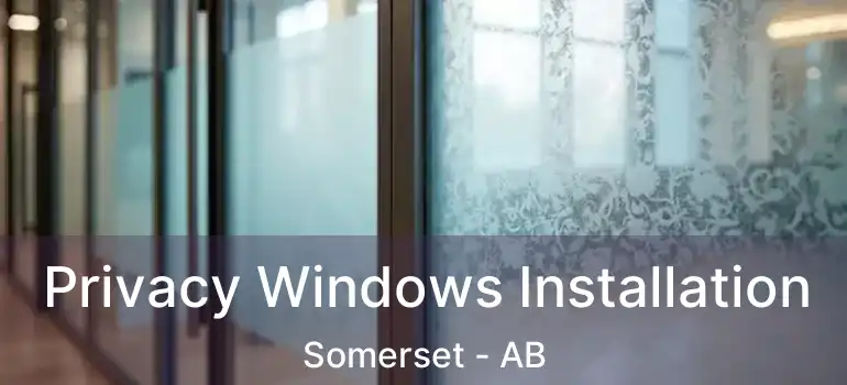  Privacy Windows Installation Somerset - AB