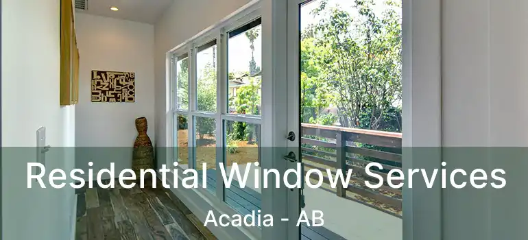  Residential Window Services Acadia - AB