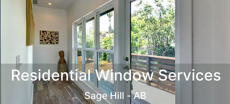  Residential Window Services Sage Hill - AB