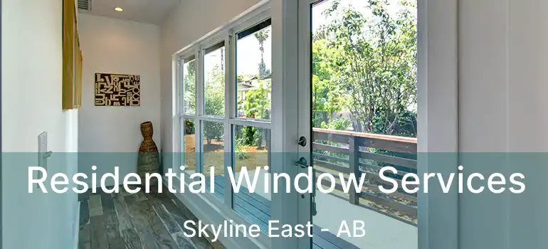  Residential Window Services Skyline East - AB