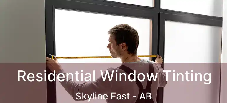  Residential Window Tinting Skyline East - AB