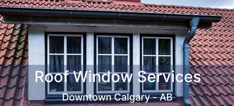  Roof Window Services Downtown Calgary - AB