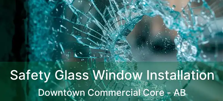  Safety Glass Window Installation Downtown Commercial Core - AB