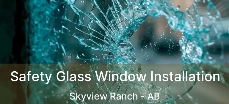  Safety Glass Window Installation Skyview Ranch - AB