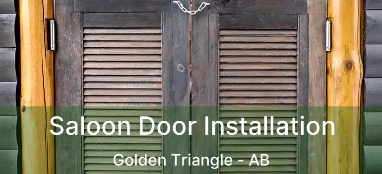  Saloon Door Installation Golden Triangle - AB