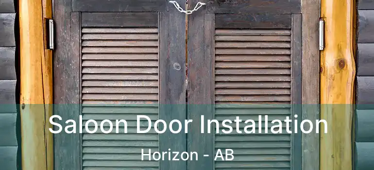  Saloon Door Installation Horizon - AB