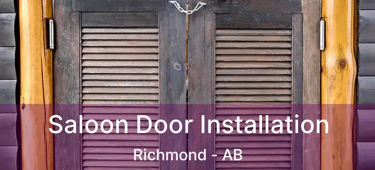 Saloon Door Installation Richmond - AB