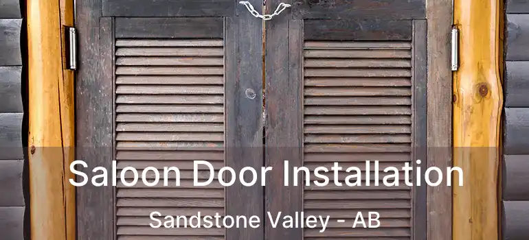  Saloon Door Installation Sandstone Valley - AB