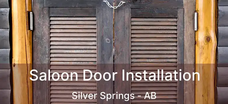 Saloon Door Installation Silver Springs - AB