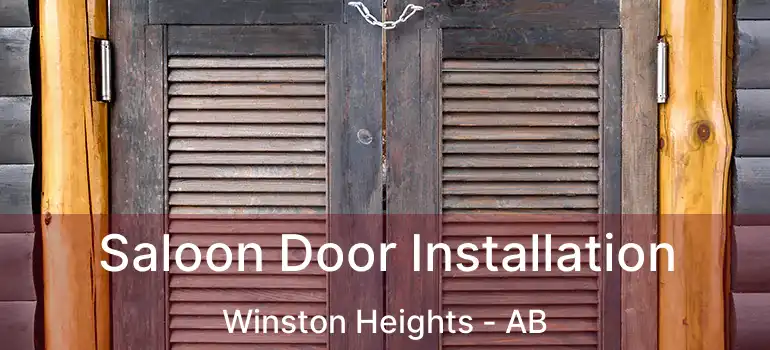  Saloon Door Installation Winston Heights - AB