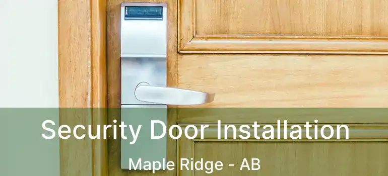  Security Door Installation Maple Ridge - AB